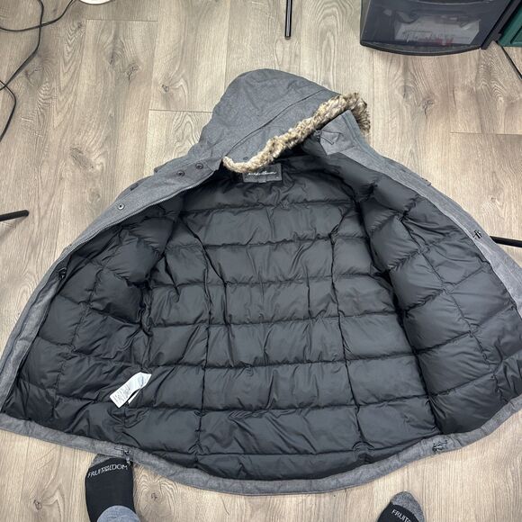 Eddie Bauer Weatheredge Women’s Superior 3.0 Down Parka Coat Grey Size 2XL - Picture 7 of 10